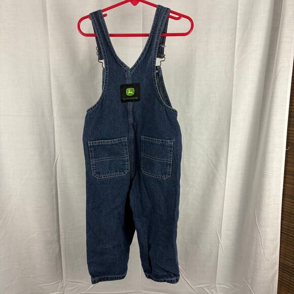 John Deere Denim Bib Overalls Unisex Size 2T - Picture 4 of 6